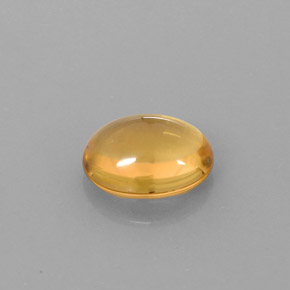 2.66캐럿 천연 골든 옐로우 시트린, 타원형 컷, 10.3×8.4 mm, 투명한