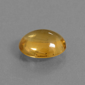 2.70캐럿 천연 골든 옐로우 시트린, 타원형 컷, 10.6×8.8 mm, 투명한