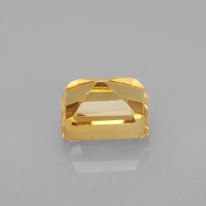 1.91캐럿 천연 골든 옐로우 시트린, 에메랄드 컷, 7.9×6 mm, VVS-VS
