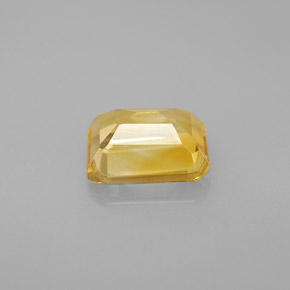 1.99캐럿 천연 골든 옐로우 시트린, 에메랄드 컷, 8.7×6.8 mm, VVS-VS