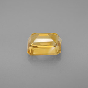 1.75캐럿 천연 골든 옐로우 시트린, 에메랄드 컷, 8×6 mm, VVS-VS