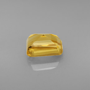 1.71캐럿 천연 골든 옐로우 시트린, 에메랄드 컷, 8×6 mm, VVS-VS
