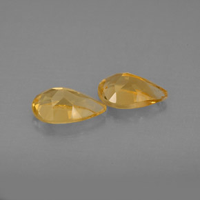 캐럿 천연 골든 옐로우 시트린 보석, 배 모양, 7.7×5 mm, VVS
