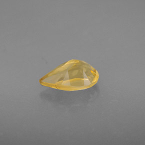 0.83캐럿 천연 골든 옐로우 시트린, 배 모양, 8×5.1 mm, VVS-VS
