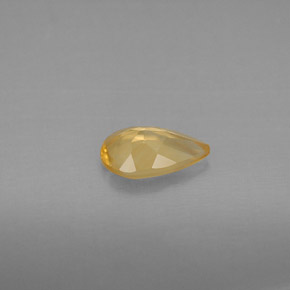 0.66캐럿 천연 골든 옐로우 시트린, 배 모양, 8.2×5.1 mm, VVS