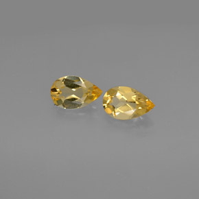 캐럿 천연 골든 옐로우 시트린 보석, 배 모양, 8×5.1 mm, VVS