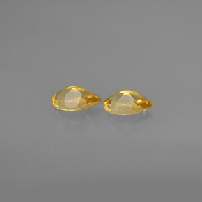 캐럿 천연 골든 옐로우 시트린 보석, 배 모양, 7.9×5 mm, VVS