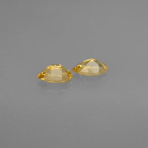 캐럿 천연 골든 옐로우 시트린 보석, 배 모양, 7.7×5.1 mm, VVS