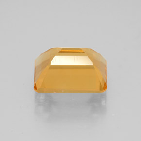 1.97캐럿 천연 골든 옐로우 시트린, 에메랄드 컷, 9×7 mm, VVS