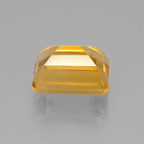 2.20캐럿 천연 골든 옐로우 시트린, 에메랄드 컷, 8.8×6.8 mm, VVS