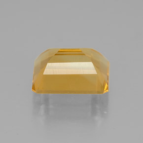 2.03캐럿 천연 골든 옐로우 시트린, 에메랄드 컷, 8.8×7 mm, VVS