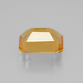 1.88캐럿 천연 골든 옐로우 시트린, 에메랄드 컷, 8.8×6.8 mm, VVS