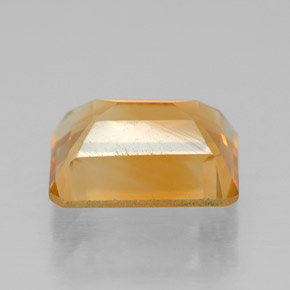 2.06캐럿 천연 골든 옐로우 시트린, 에메랄드 컷, 8.9×6.8 mm, VVS-VS