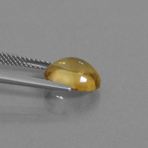 2.97캐럿 천연 골든 옐로우 시트린, 타원형 컷, 10.5×8.6 mm, 투명한