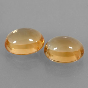캐럿 천연 골든 옐로우 시트린 보석, 타원형 컷, 9.8×7.8 mm, 투명한