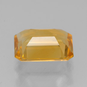 1.90캐럿 천연 골든 옐로우 시트린, 에메랄드 컷, 9×7 mm, VVS-VS