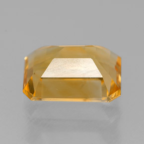 2.03캐럿 천연 골든 옐로우 시트린, 에메랄드 컷, 8.8×6.9 mm, VVS-VS
