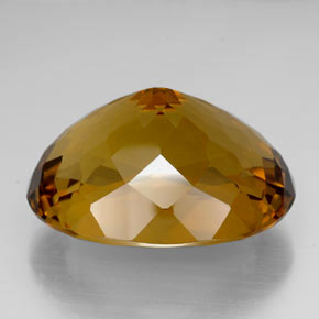 105.90캐럿 천연 레몬 시트린, 타원형 컷, 34.8×27.6 mm, IF