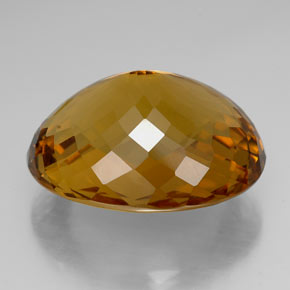 100.00캐럿 천연 레몬 시트린, 타원형 컷, 34.2×27.3 mm, IF