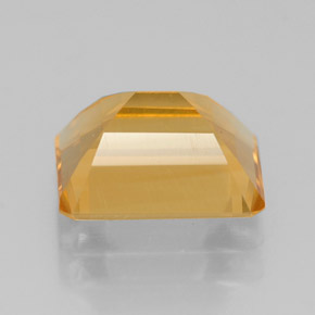 2.04캐럿 천연 골든 옐로우 시트린, 에메랄드 컷, 8.8×7 mm, VVS-VS