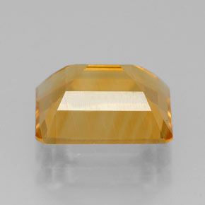 2.05캐럿 천연 골든 옐로우 시트린, 에메랄드 컷, 8.8×7 mm, VVS-VS