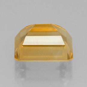 2.37캐럿 천연 골든 옐로우 시트린, 에메랄드 컷, 8.9×7 mm, VVS-VS