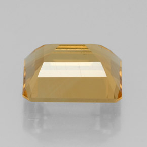 2.17캐럿 천연 골든 옐로우 시트린, 에메랄드 컷, 9×7 mm, VS