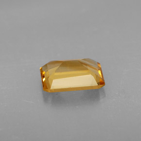1.89캐럿 천연 골든 옐로우 시트린, 에메랄드 컷, 9.1×7.2 mm, VVS-VS