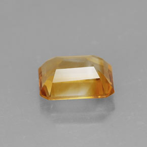1.99캐럿 천연 골든 옐로우 시트린, 에메랄드 컷, 8.8×6.8 mm, VVS