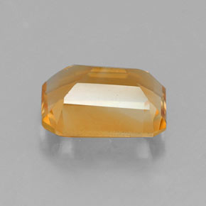 1.39캐럿 천연 골든 옐로우 시트린, 에메랄드 컷, 8×6.1 mm, VVS