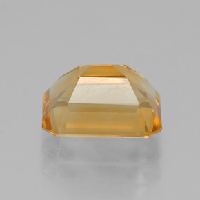 1.46캐럿 천연 골든 옐로우 시트린, 에메랄드 컷, 7.9×6 mm, VVS