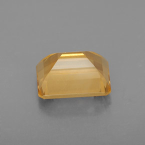 2.23캐럿 천연 골든 옐로우 시트린, 에메랄드 컷, 9×7 mm, VS