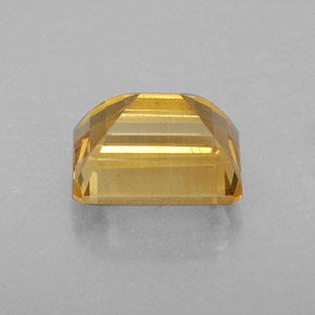 2.56캐럿 천연 골든 옐로우 시트린, 에메랄드 컷, 9×7.2 mm, VVS-VS