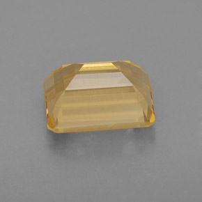2.31캐럿 천연 골든 옐로우 시트린, 에메랄드 컷, 9×7 mm, VVS