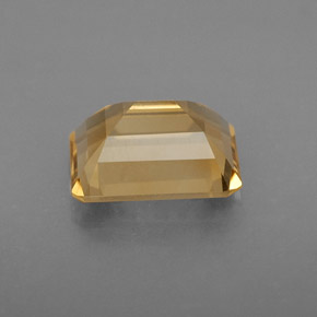 2.05캐럿 천연 골든 옐로우 시트린, 에메랄드 컷, 9×7.1 mm, VS