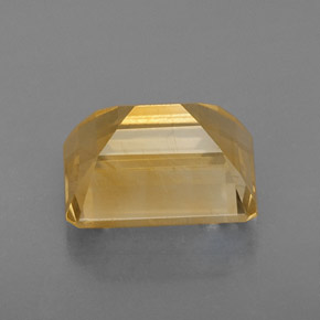 2.33캐럿 천연 골든 옐로우 시트린, 에메랄드 컷, 8.9×7 mm, VS