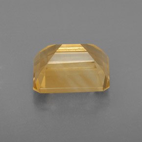 2.42캐럿 천연 골든 옐로우 시트린, 에메랄드 컷, 9×7.1 mm, VVS-VS