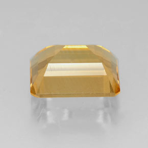 2.18캐럿 천연 골든 옐로우 시트린, 에메랄드 컷, 8.9×7 mm, VVS