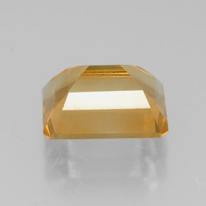 2.19캐럿 천연 골든 옐로우 시트린, 에메랄드 컷, 8.9×6.9 mm, VVS