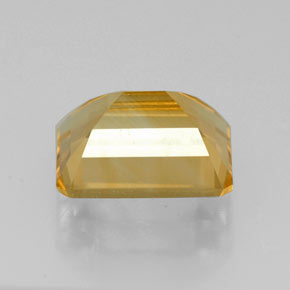 2.18캐럿 천연 골든 옐로우 시트린, 에메랄드 컷, 8.9×7 mm, VVS