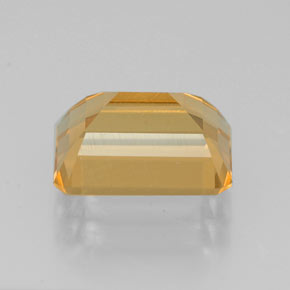 2.24캐럿 천연 골든 옐로우 시트린, 에메랄드 컷, 9×6.9 mm, VVS