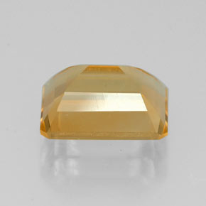 2.22캐럿 천연 골든 옐로우 시트린, 에메랄드 컷, 9.1×7.1 mm, VVS