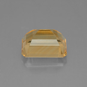 2.35캐럿 천연 골든 옐로우 시트린, 에메랄드 컷, 9×7 mm, VVS-VS