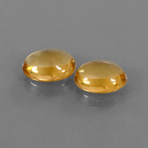 캐럿 천연 골든 옐로우 시트린 보석, 타원형 컷, 9.9×7.8 mm, 투명한