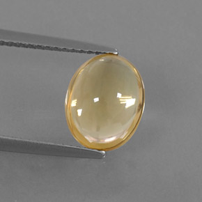 2.62캐럿 천연 골든 옐로우 시트린, 타원형 컷, 10.7×8.8 mm, 투명한