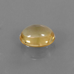 2.62캐럿 천연 골든 옐로우 시트린, 타원형 컷, 10.7×8.8 mm, 투명한