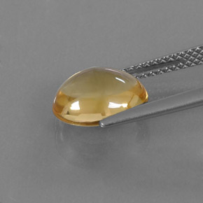 2.62캐럿 천연 골든 옐로우 시트린, 타원형 컷, 10.7×8.8 mm, 투명한
