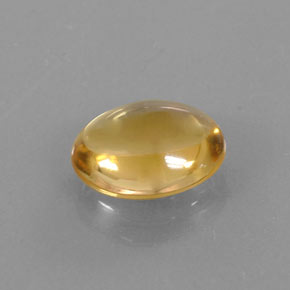 2.77캐럿 천연 골든 옐로우 시트린, 타원형 컷, 10.9×9.1 mm, 투명한