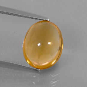 2.62캐럿 천연 골든 옐로우 시트린, 타원형 컷, 10.6×8.6 mm, 투명한