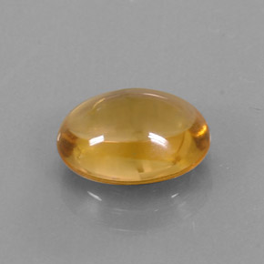 2.62캐럿 천연 골든 옐로우 시트린, 타원형 컷, 10.6×8.6 mm, 투명한